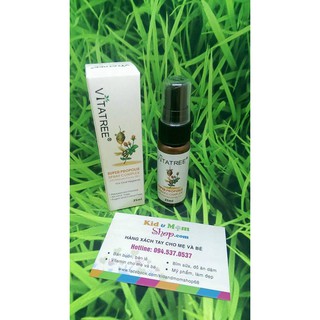 Xịt keo ong Vitatree trị viêm họng 25ml