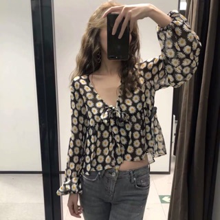 Áo hoa cúc hoạ mi