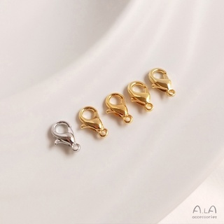 █diy゜14k●°14k vàng khóa 18k vàng thật tôm hùm khóa trang sức vòng tay hoàn thiện kết nối lò xo khóa tự làm phụ kiện chất liệu