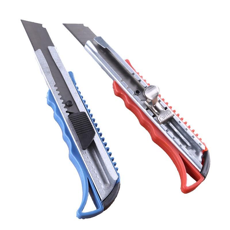 (Siêu Rẻ) Dao Rọc Giấy Cắt Giấy Tiện Dụng Size Lớn Dao Dài 15cm Lưỡi 100cm*18mm