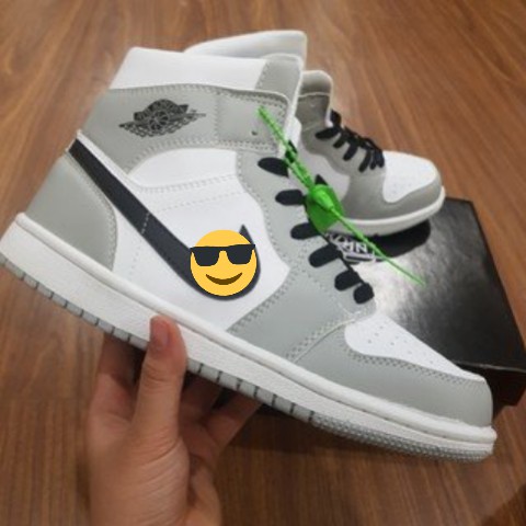 Giày Sneaker 💖𝐅𝐑𝐄𝐄𝐒𝐇𝐈𝐏💖 Giày Thể Thao Xám Cổ Cao Full Size Nam Nữ | BigBuy360 - bigbuy360.vn