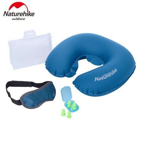 [BẢNH BAO - 5 SAO]  Combo gối ngủ, bịt mắt, bịt tai siêu êm đi ô tô đi chơi du lịch dã ngoại Naturehike Nh16T012-T