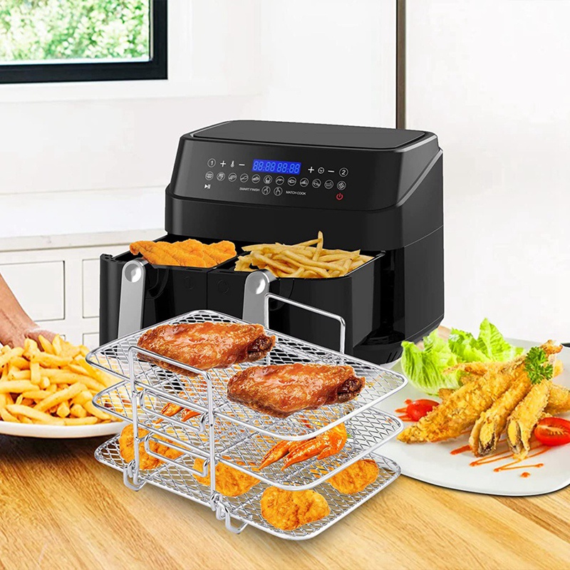 Giá Đỡ Nồi Chiên Không Dầu Nhiều Tầng Bằng Thép Không Gỉ Cho Ninja Dual DZ201 / DZ401