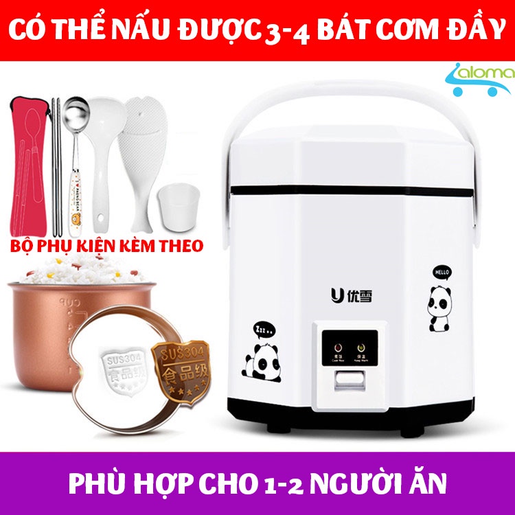 [Mã ELHADEV giảm 4% đơn 300K] (Tặng kèm bộ thìa đũa)Nồi cơm điện mini 1.2L UXUE B12 nấu cơm hâm nóng nấu cháo hầm xương