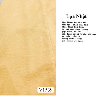 Đầm Váy lụa vàng cổ vuông V1539