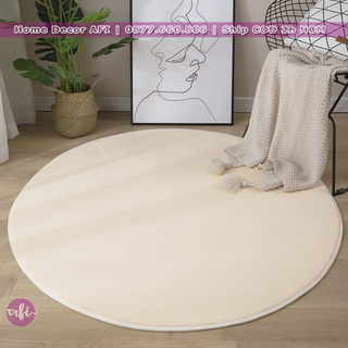 Thảm tròn trải sàn trang trí phòng khách phòng ngủ đẹp giá rẻ size 80cm và 1m