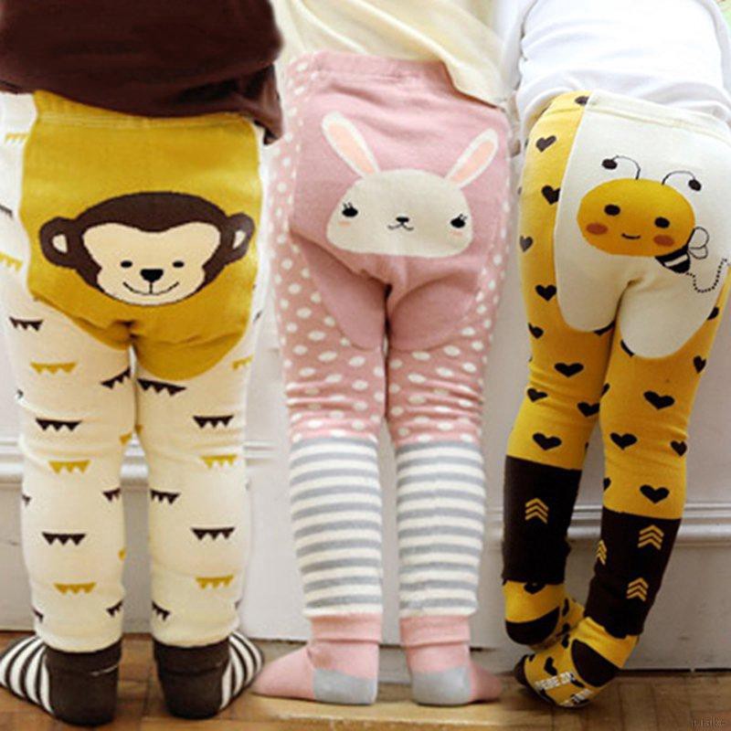 Quần Legging Cotton Họa Tiết Hoạt Hình Cho Bé