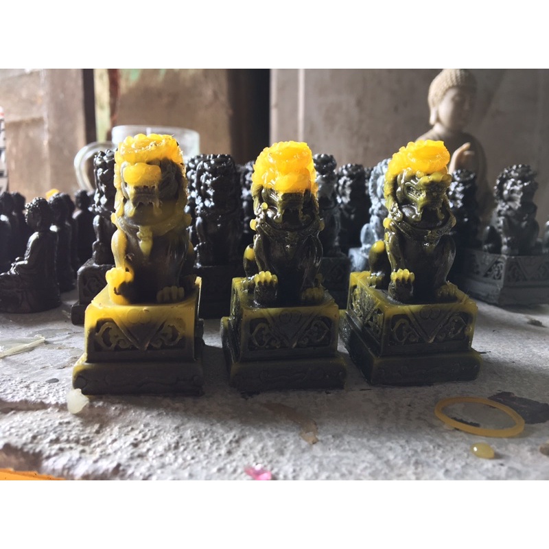 Tượng SƯ TỬ, màu Tự nhiên, chất liệu đá jka