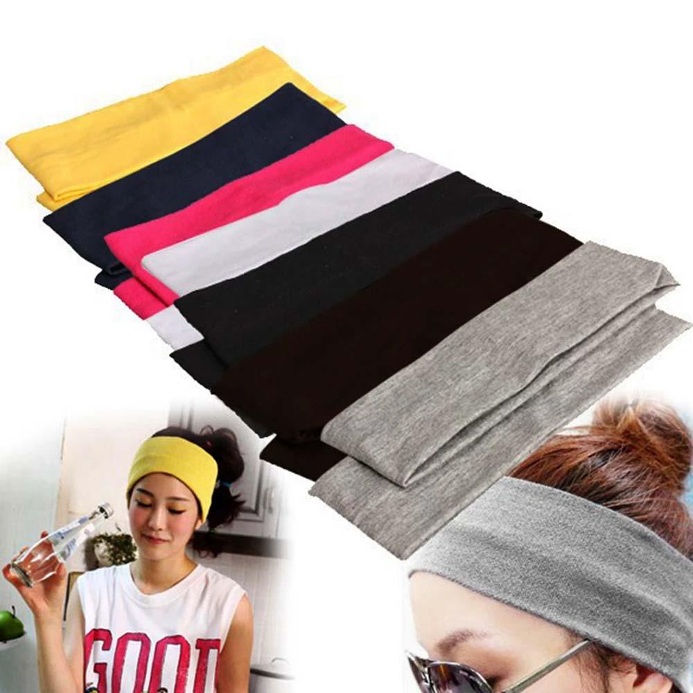 Băng Đô Turban Co Giãn Màu Sắc Kẹo Ngọt Thời Trang Thể Thao Cho Nam