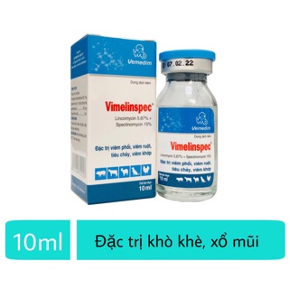 Vimelinspec 10ml-chích gà đá khò khè sỗ mũi