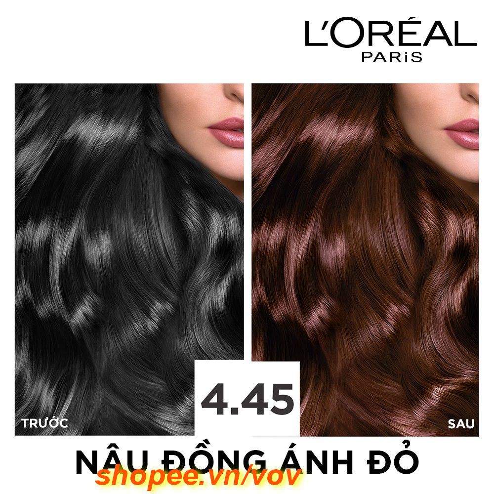 Thuốc nhuộm tóc #4.45 Loreal Excellence Creme  100% chính hãng, vov cung cấp & bảo trợ.