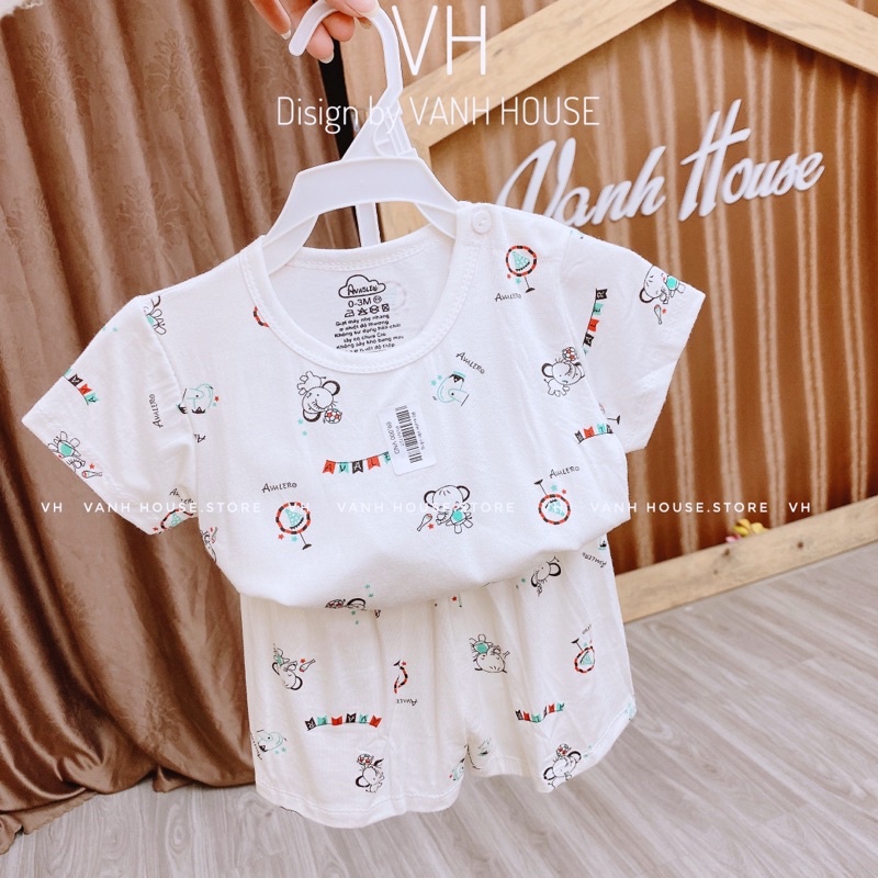 Bộ Ava thun mềm cotton pettit xinh xắn cho bé trai và bé gái