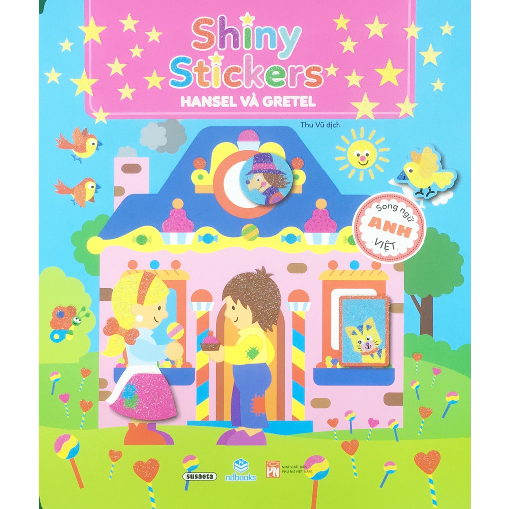 Sách - Bộ cuốn: Shiny Stickers song ngữ Anh-Việt