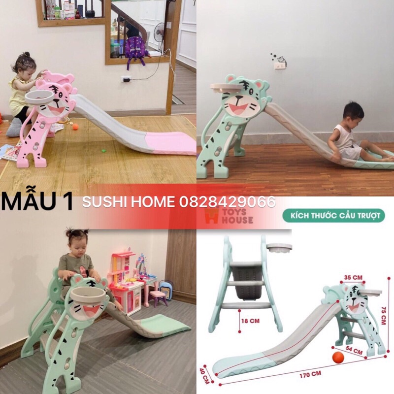 XẢ KHO Cầu trượt cho bé giá rẻ, cầu tuột cho bé, cầu trượt trẻ em hình thú