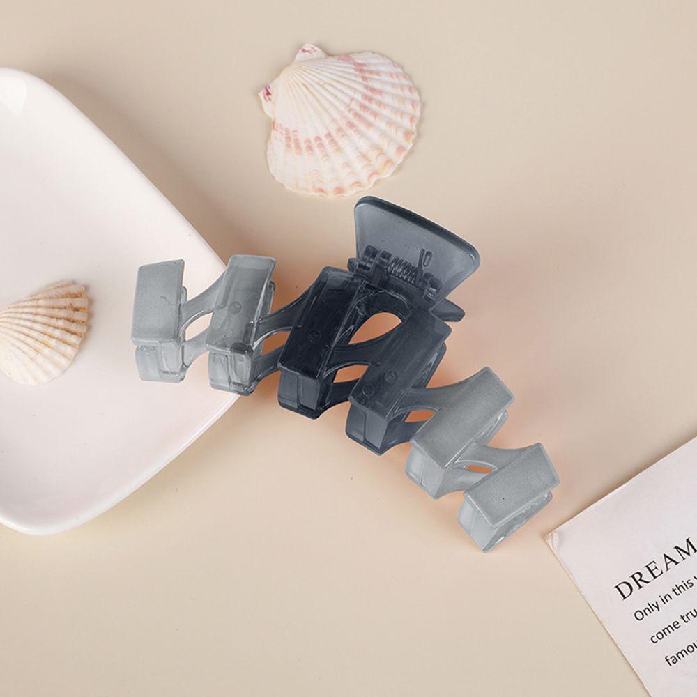 Kẹp Tóc Càng Cua Bằng Nhựa Resin Màu Sắc Đơn Giản Phong Cách Hàn Quốc