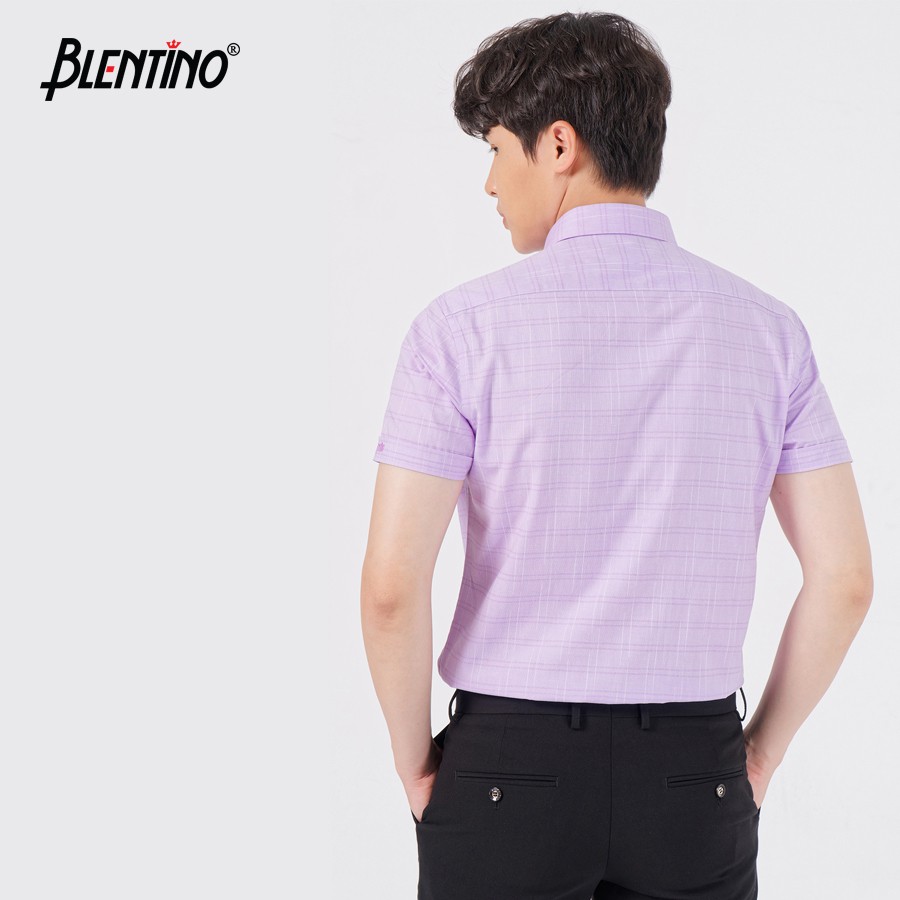 Áo Sơ Mi Nam Cotton slup Sang Trọng , Trẻ Trung Blentino BSL02 Tay Ngắn Regular Fit Công Sở Lịch Lãm | BigBuy360 - bigbuy360.vn