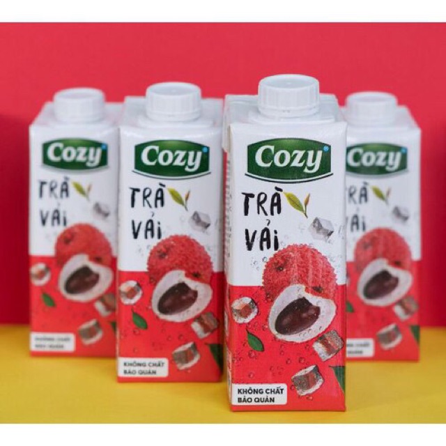 [1 LỐC 4 HỘP] TRÀ TẮC MẬT ONG, TRÀ ĐÀO SẢ, TRÀ VẢI COZY