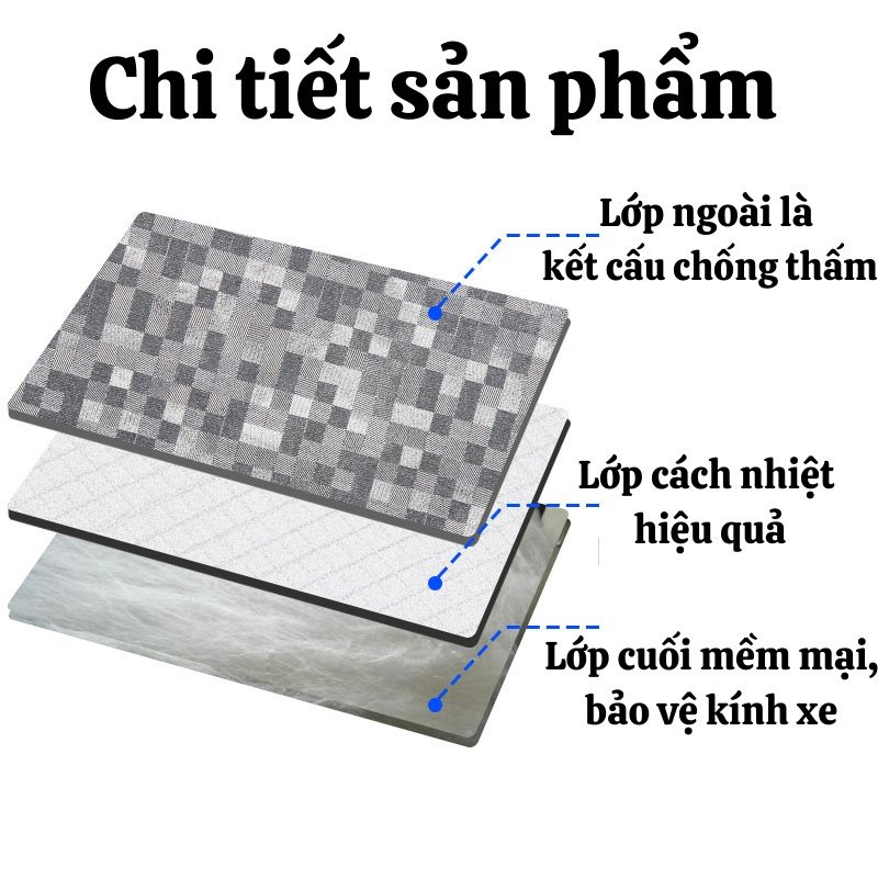 Tấm Bạt Che Nắng Bạt Che Kính Lái Xe Hơi Chống Nóng COCA .ST