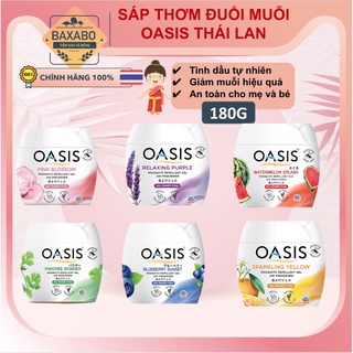 SÁP THƠM OASIS ĐUỔI MUỖI THÁI LAN CHÍNH HÃNG - TINH DẦU THIÊN NHIÊN - ĐỦ MÙI 180GR