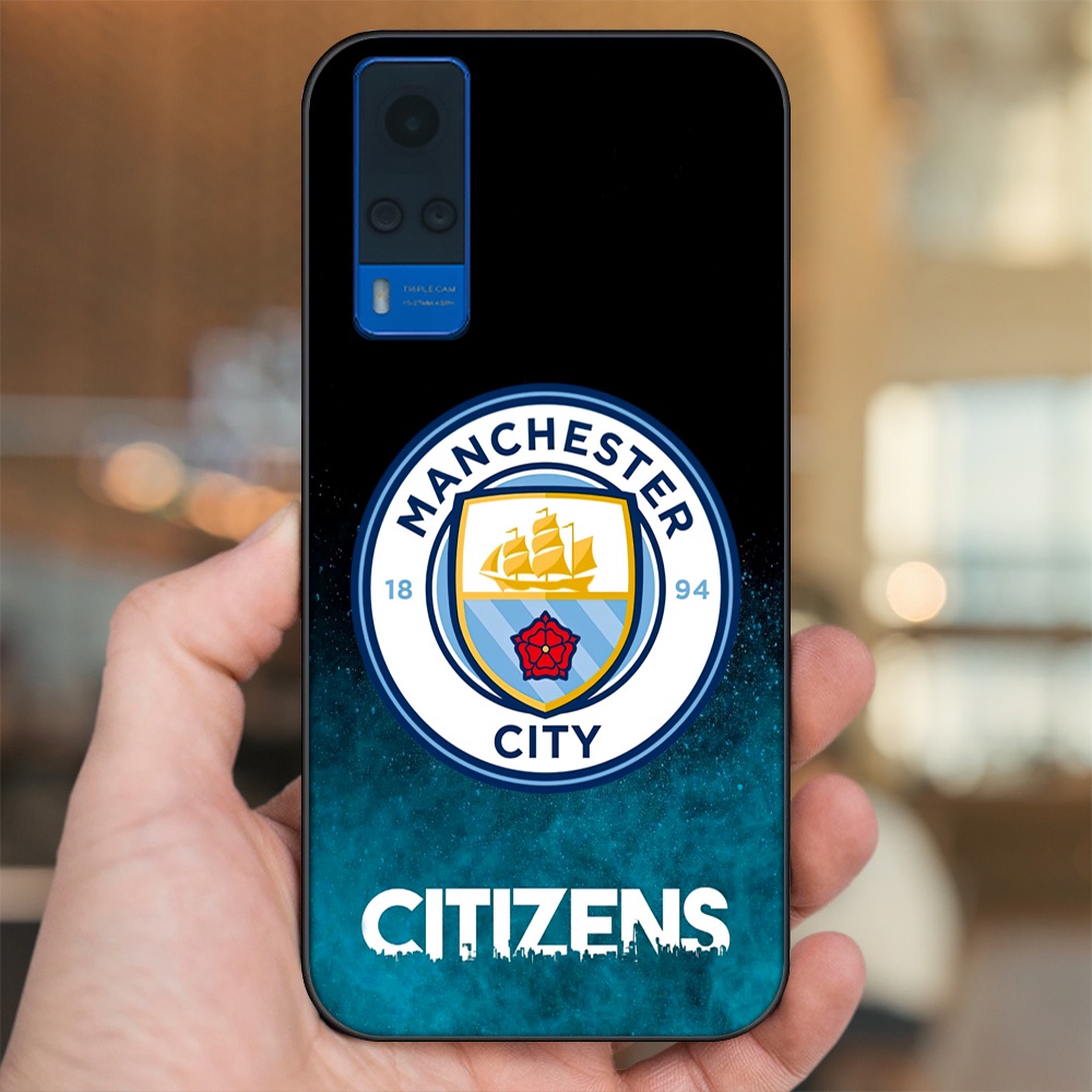 Ốp lưng Vivo Y51 2020, Y53s viền đen in hình Manchester City MC