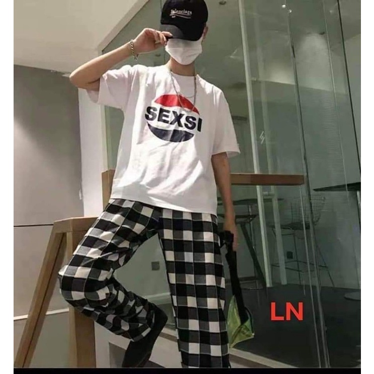 Sét áo Sexsi + quần kẻ DA