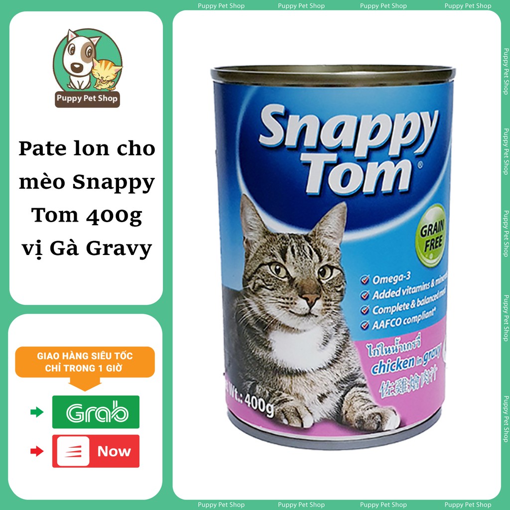 Pate Lon Cho Mèo Snappy Tom 400g