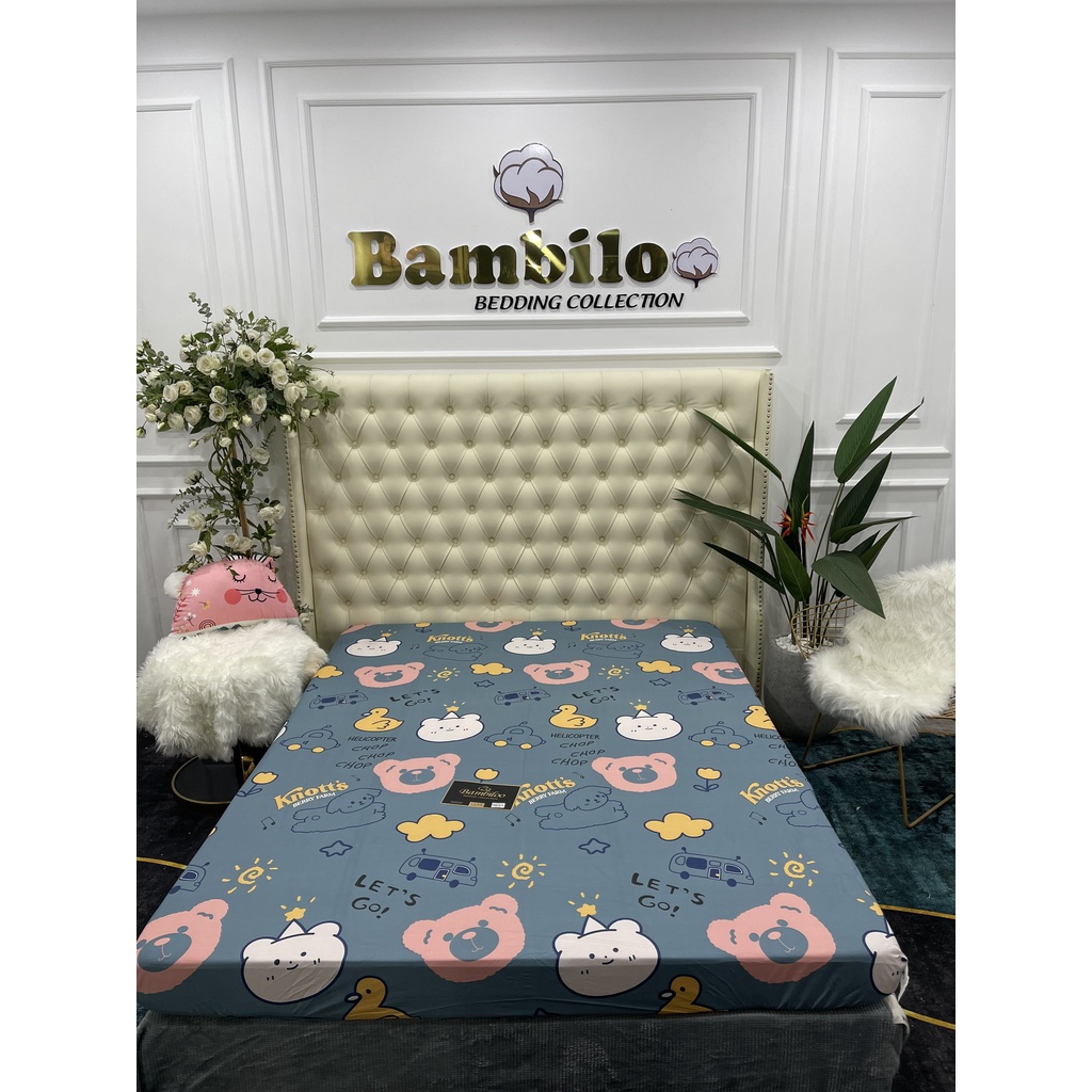 Ga chống thấm BAMBILO cotton 100% cao cấp , Drap cotton chống thấm NANO kháng khuẩn hàng nhập khẩu