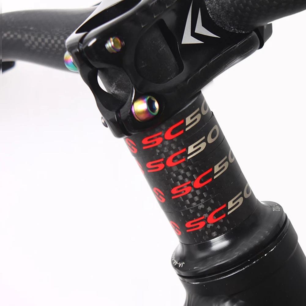 Phuộc Trước Bằng Sợi Carbon Nhám 10 / 15 / 20mm 3K Chuyên Dụng Cho Xe Đạp