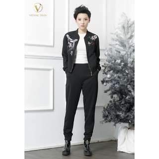 Áo Bomber Nữ Thêu Hoa Lamer L65O17T029