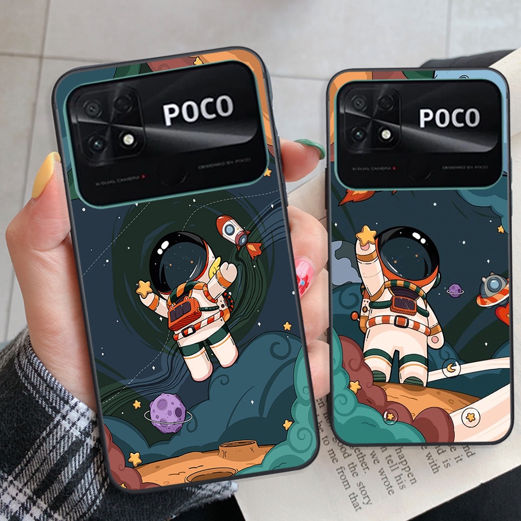 Ốp lưng Xiaomi Poco C40 vũ trụ phi hành gia cực hot siêu cute-rẻ-bền