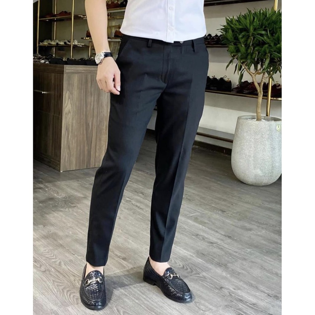 Quần Tây Nam, Quần Âu Nam Công Sở Vải Cao Cấp Co Giãn Dày Dặn Slimfit, Không Nhăn, Không Bai, Không Xù - DOKI