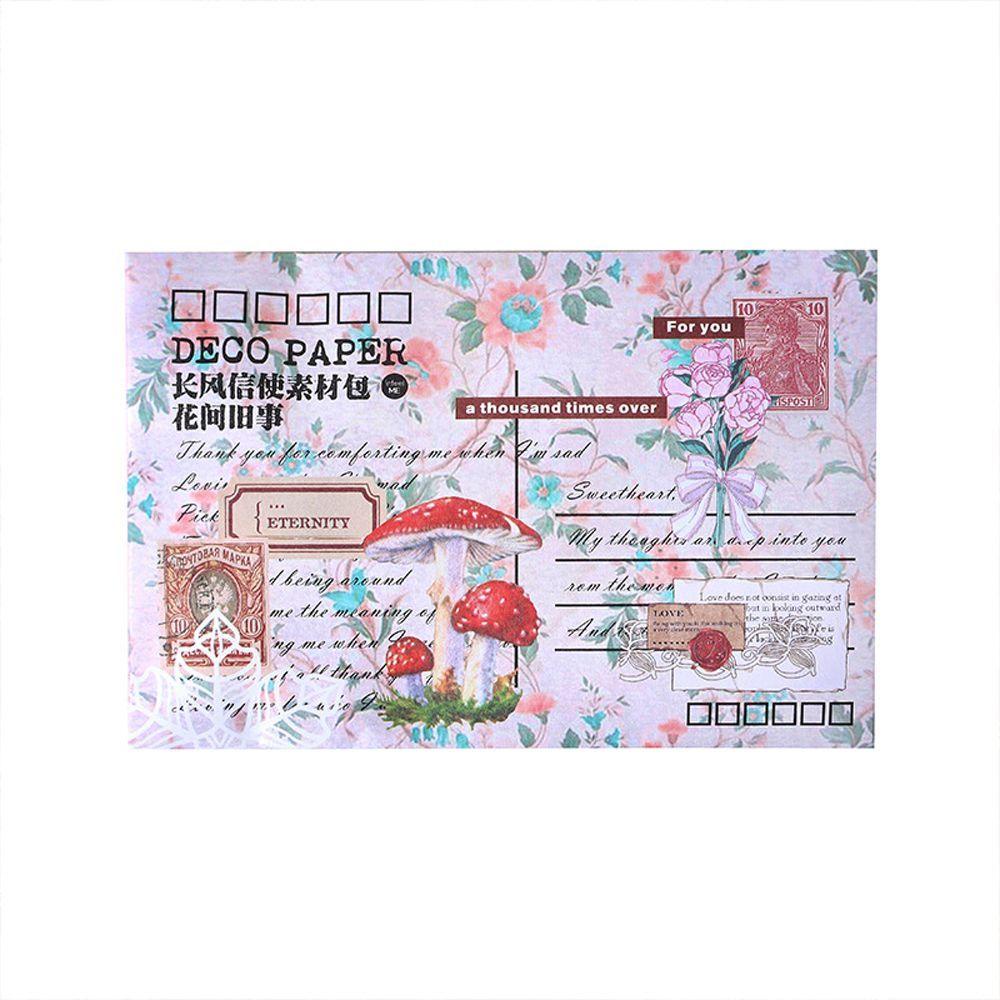 Lloyd Bộ Sticker Họa Tiết Hoa Không Gian Thực Vật Nghệ Thuật DIY Trang Trí Sổ Nhật Ký Văn Phòng Phẩm