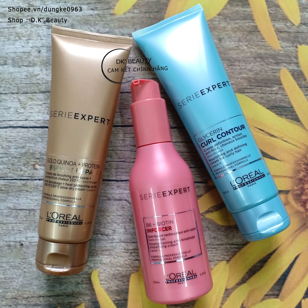 🌞 Kem Xả Khô Loreal Phục Hồi, Giảm Đứt Gãy, Dưỡng Tóc Uốn Xoăn