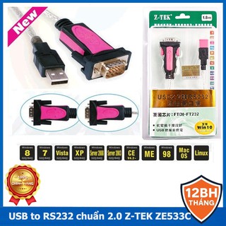 Dây USB to RS232 (USB to com) Z-TEK ZE533C