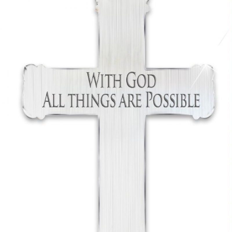 Vòng cổ Mặt Thánh Giá Chất Liệu Thép Không Gỉ Hợp Thời Trang