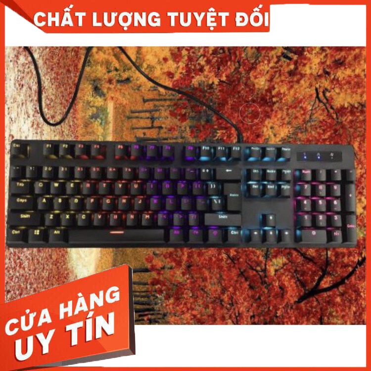 [HDMusictechnology] Bàn Phím Cơ chuyên game MIDIO MK100, Cổng Usb Led Nhiều màu