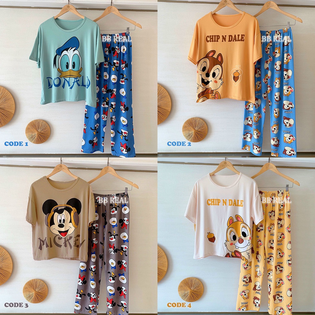 Đồ Bộ Mặc ở Nhà Bộ Đồ Ngủ Nữ Quần Dài Pijama Thun Lạnh Đẹp [CODE 1-17] Freesize Từ 45-60Kg - BB REAL | BigBuy360 - bigbuy360.vn