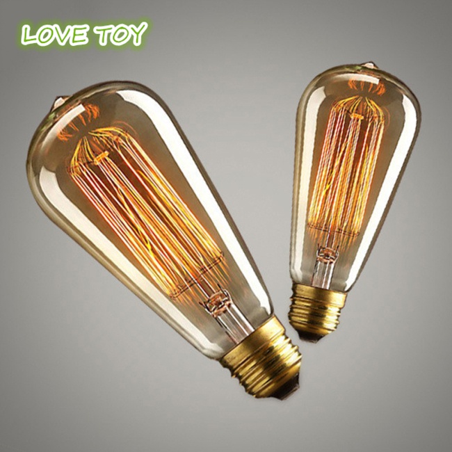 Bóng đèn Edison 40W E27 220-240V ánh sáng vàng phong cách retro dùng để trang trí nội thất
