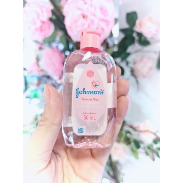 Dầu thơm, nước hoa gohnsons  baby màu Hồng 50ml và 125ml an toàn và dụi nhẹ cho bé yêu
