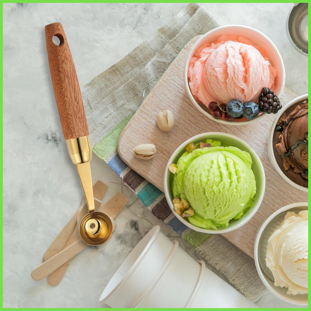 Muỗng Múc Kem/Trái Cây/Dưa Hấu Hình Tròn Dùng Trong Nhà Bếp DIY