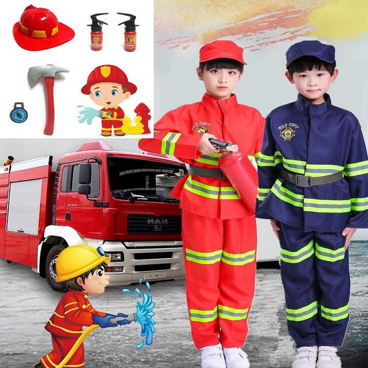 Bộ Đồ Hóa Trang Lính Cứu Hỏa Cá Tính Cho Bé Dịp Halloween