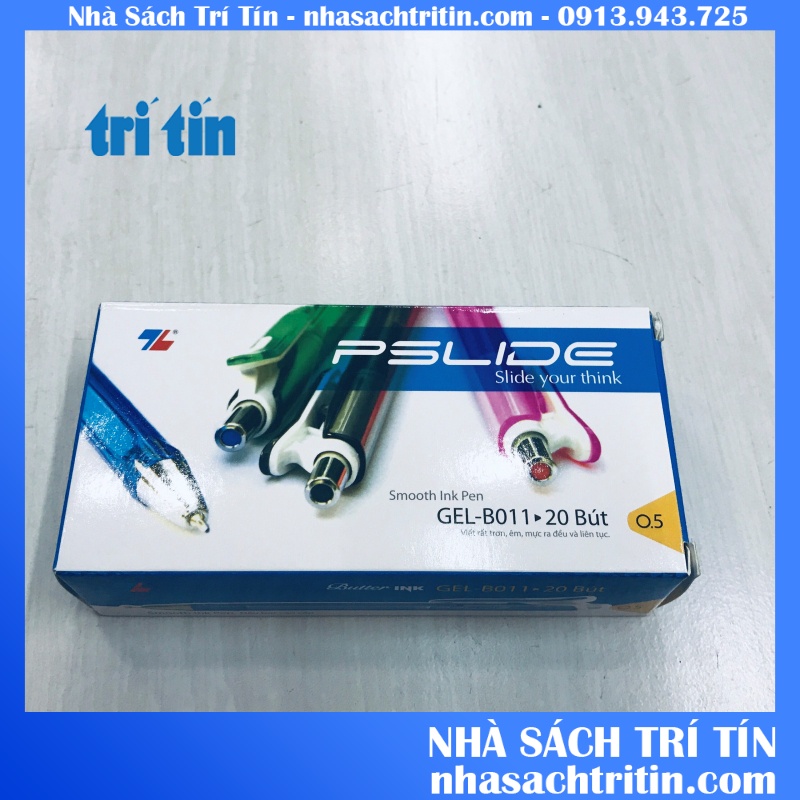 Bút bi Gel B011  xanh,đỏ,đen Hàng Chính Hãng