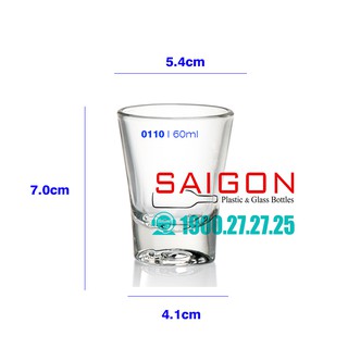 Ly Rượu Ocean Solo Shot 60ml
