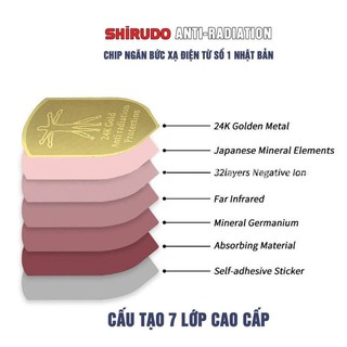Chip ngăn bức xạ điện từ Shirudo Japan