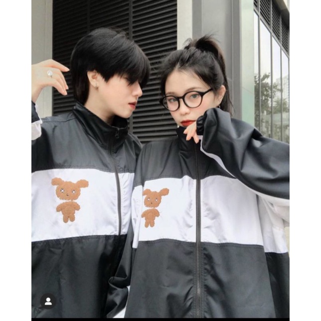 Áo Khoác Dù 2 Lớp Chống nắng Lastic Gấu Cặp Đôi Nam Nữ💖HOT RẺ ĐẸP💖Áo Khoác Gió Kiểu Bomber Unisex Couple Teen Jackets