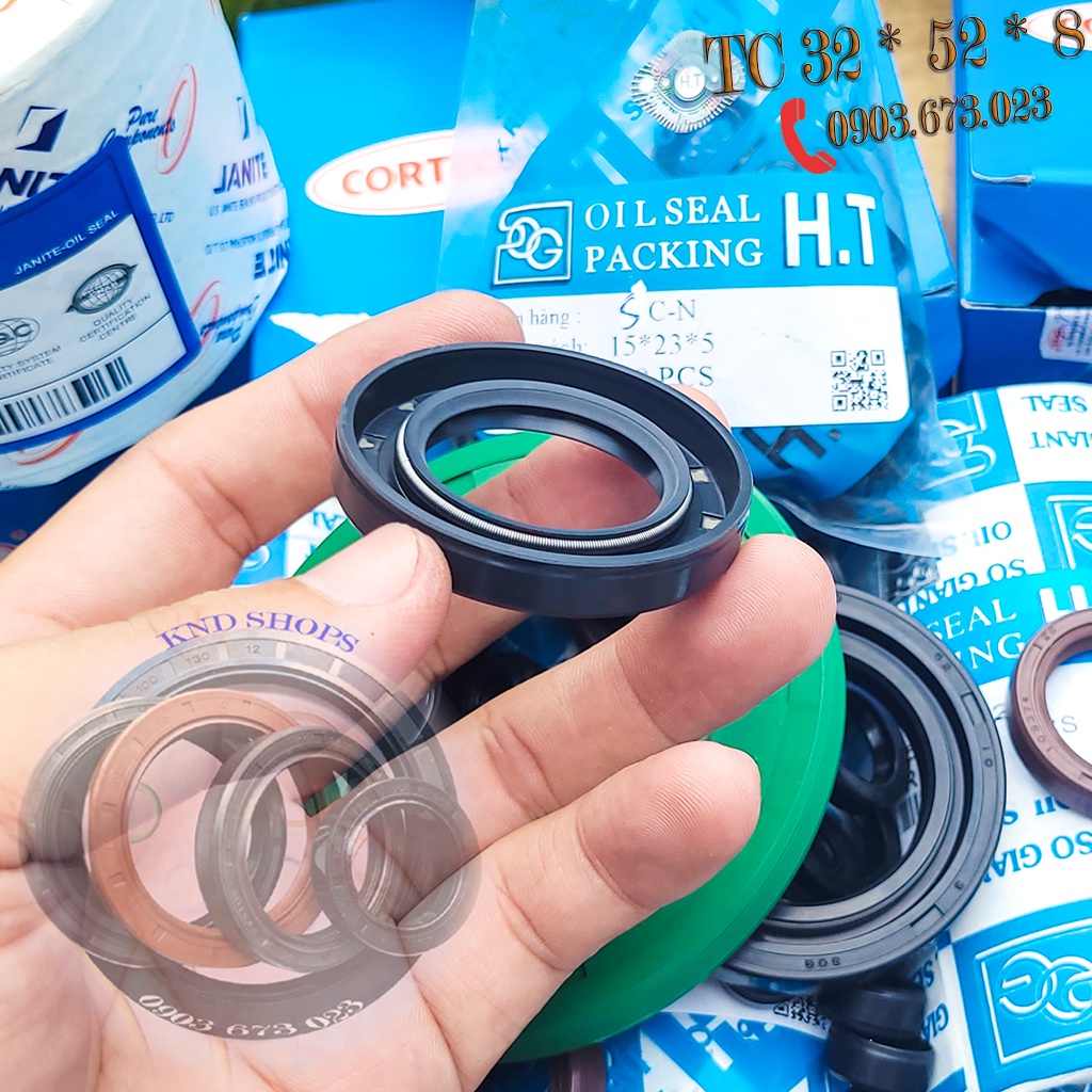 Phốt láp chặn dầu NOK TC 32*52*8 cho Nouvo Lx, Phốt chặn nhớt trục chuyên cho phụ tùng xe máy, ô tô và máy sản xuất công