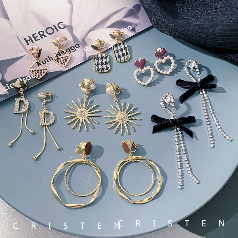 Bông tai phối ngọc trai giả nhiều kiểu dáng thời trang cho nữ