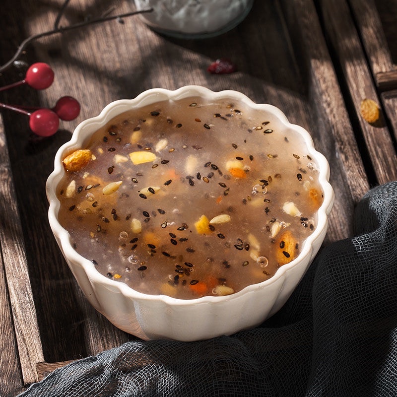 Bột củ sen mix hạt dinh dưỡng Meizhoushike 500g dạng cốm - đồ ăn vặt dưỡng nhan, giảm cân, ăn kiêng