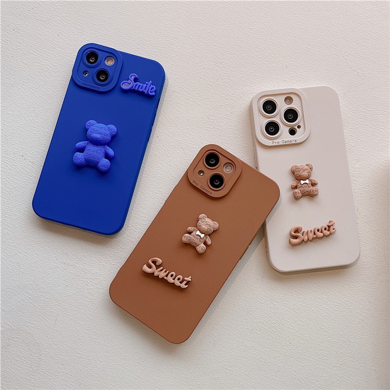 Ốp Điện Thoại Mềm Hình Gấu 3D Cho Huawei Y9S Y7A Y7P Y7 Y6 pro Y9 Prime 2019 Honor 8X 10 lite Y MAX VIEW 10 20