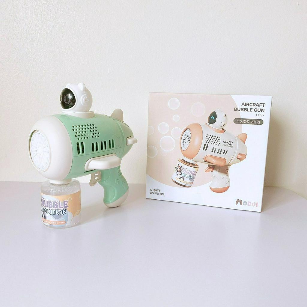 Súng Tạo Bong Bóng Chạy Pin Họa Tiết Vũ Trụ Chính Hãng MODUI, Đồ Chơi Tạo Bong Bóng Cho Bé Mesuadng